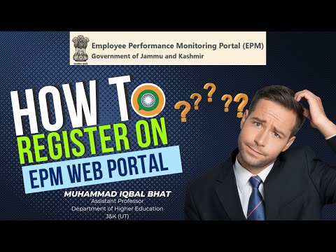 How to Register on EPM Portal of J&K Government