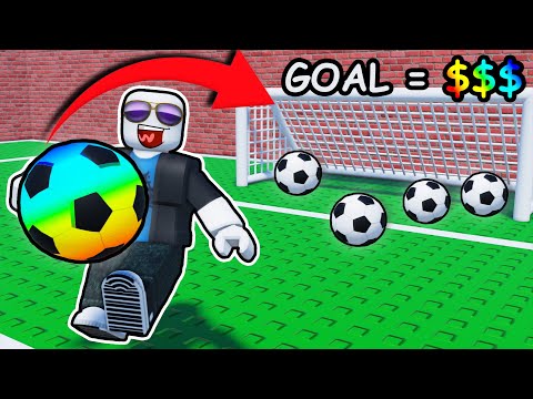 Every Ball KICKED doubles the VALUE in Roblox...