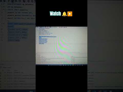 Create Database using SQL 🔥| #sql #webdesign #ytshorts #coding