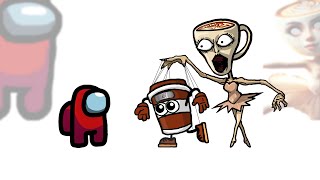 Mini Crewmate Kills Creepy Ballerina Cappucina Characters | Among Us