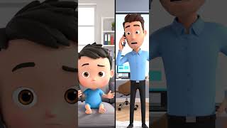 Baby Dev’s Serious Call to Dad | #shorts
