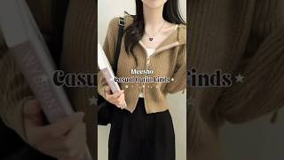 Meesho casual finds || college fits || that girl fits #shorts