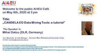 The CANDELA EO Data Mining Tools - a tutorial