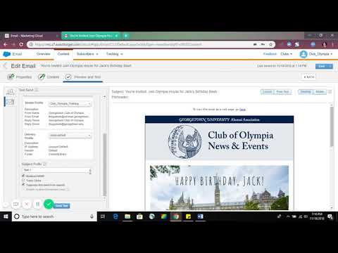 7) Sending a TEST Email – MC for Club Volunteers
