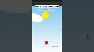 Simple Html/Css Cartoon Animation Scene #cssanimation #coding #css3animation #javascript #htmlcss