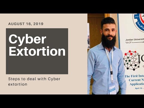Cyber Extortion   الابتزاز الالكتروني 1
