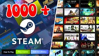 1000 + free to play steam games in your library