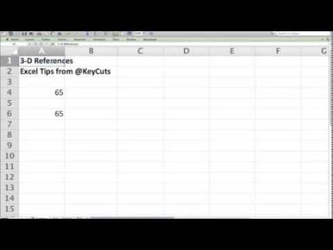 Using 3-D References in Excel