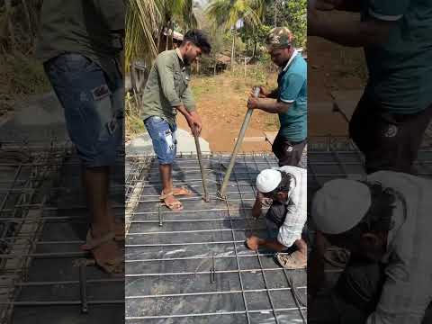 Cranking of slab bars . #slab #bar #trending