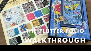 Flutter Keepsake Folio using Graphic 45