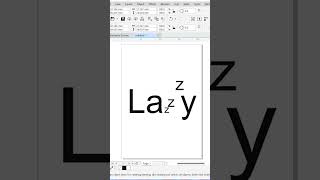 LAZY logo concept in CorelDraw #shorts #graphicdesign #coreldraw #logodesign #logo