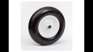 Lapp Wheels 16" 4.80/400-8 Flat Free Wheelbarrow Tire/Utility Cart Wheel - Overview