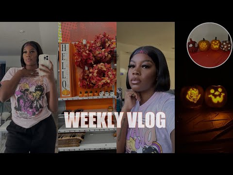 Pumpkin Carving/Painting, Family Night, Trying Chamoy Pickle Kit, Grocery Haul, Cleaning & More