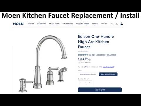 Moen Kitchen Faucet Install (Edison One Handle)