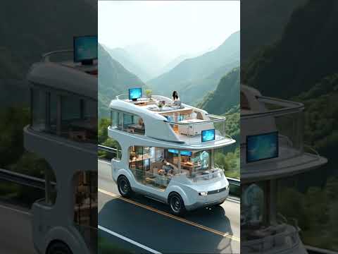 AI-Powered Luxury Bus – The Future of Smart Living on Wheels