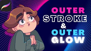 How to Add Outer Stroke & Outer Glow in Procreate