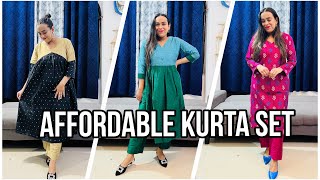 Amazon Affordable Party Wear Kurta Set ||