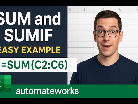 Stop Adding Manually! Use SUM & SUMIF Like a Pro🔥