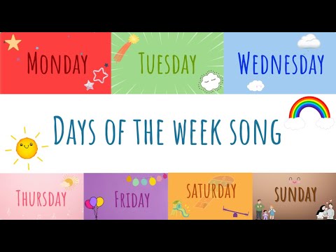 Days of the Week Song | Songs for Kids - Nursery Rhymes | Children's World