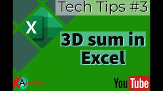 Excel Tips and Tricks, 3D sum in Excel | Tech Tips #3 | Excel Tutorial