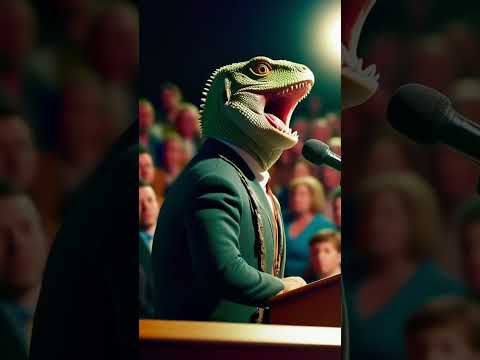Is the government run by lizard people? #aigenerated #conspiracyshorts #lizardpeople