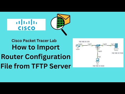 Packet Tracer Lab - How to Import Router Config File from TFTP Server | Restore Cisco Router Config