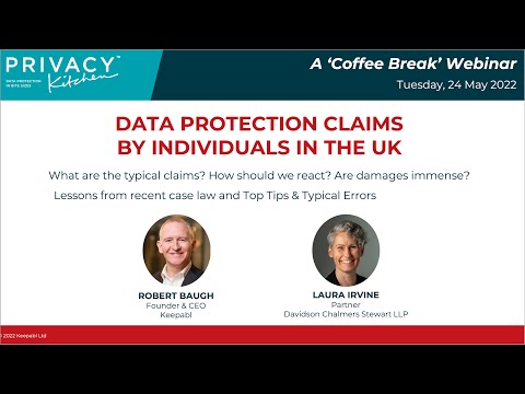 Privacy Kitchen with Laura Irvine on Claims and Damages 240522