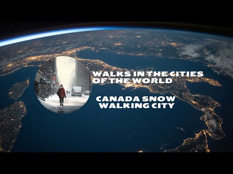 Walking in Canada Snow, Vancouver british columbia, Virtual Walking tour
