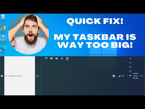 MY TASKBAR IS BIGGER THAN NORMAL - My Toolbar/Taskbar is TOO BIG - HOW TO FIX - HELP - Computer Help