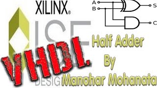 VHDL Basic Tutorial For Beginners About Half Adder