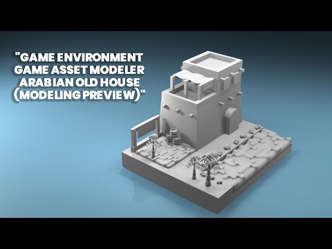 Ancient Arabian House – 3D Game Asset (Clay Model)  #3DGameAsset  #QatarGameStudio #3DModeling