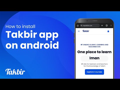 How to install Takbir app on Android | Quick & Easy Guide