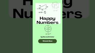 Happy Numbers? | Fun and Easy Explanation! #mathfun #learnmath  #QuickMath #mathforall #mathshorts