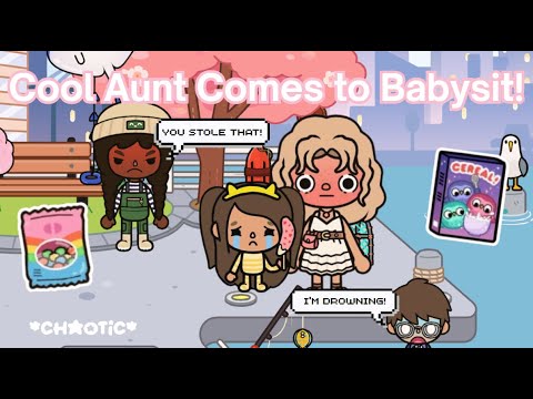 Cool Aunt Comes to Babysit! *CHAOTIC*