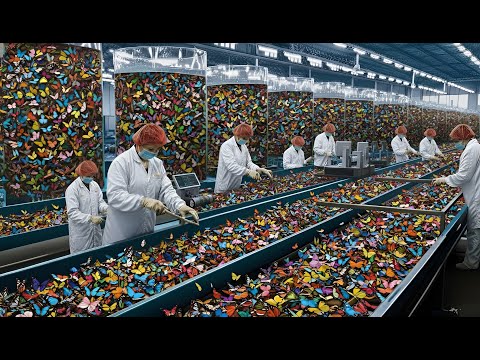 Inside the Butterfly Factory — Million-Dollar Paint Is Made From Wings (Full Process)