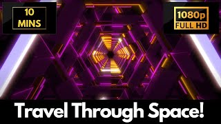 Abstract Art Light Tunnel Motion Background | VJ Loops | 10 MINUTE Wallpaper & Active Screensaver!
