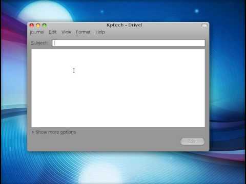 Linux Software: Drivel -A blogging client