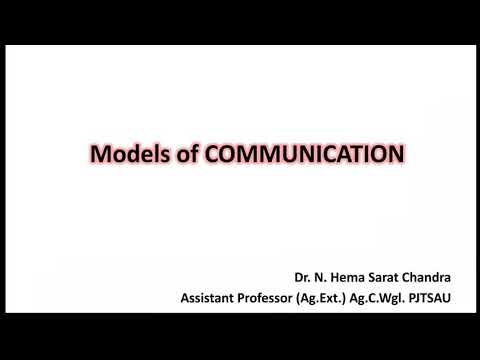 291 Lecture9: Communication Models