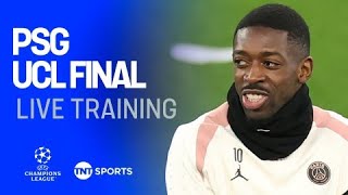 LIVE: PSG's final training session ahead of Champions League final against Inter Milan