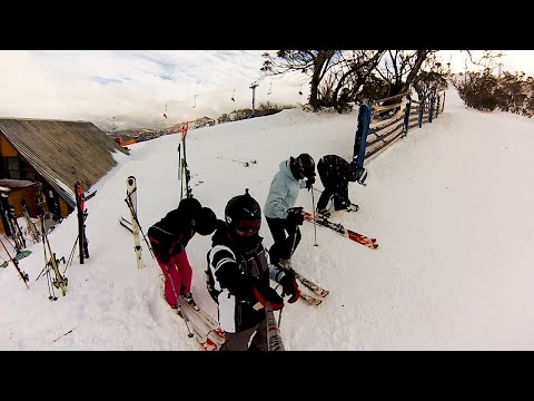 Skiing in Thredbo 2015 - old school GoPro Hero 4