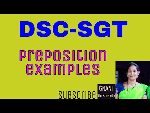Preposition examples | DSC-SGT |