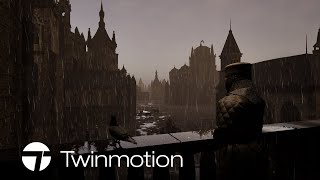 Midnight Sentry   Knights Overseeing Rainy Night Guards #twinmotion