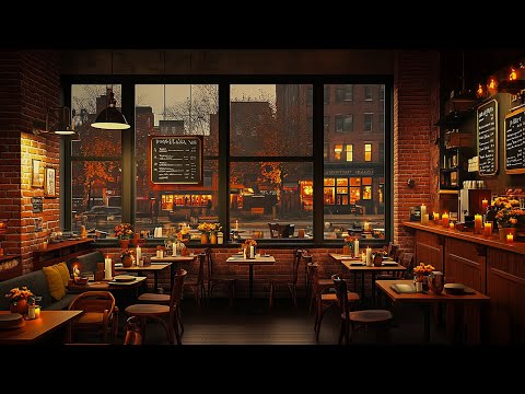 Rainy Night Jazz | Cozy Coffee Shop Ambience for Ultimate Relaxation, Sleep and Study