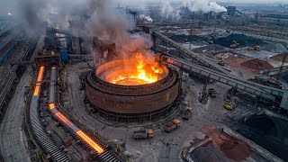 Inside The Massive Steel Mill: How Iron Ore Is Transformed Into Steel Wire Rods (Full Process)