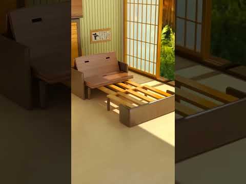 Folding sofa bed design #furnituredesign
