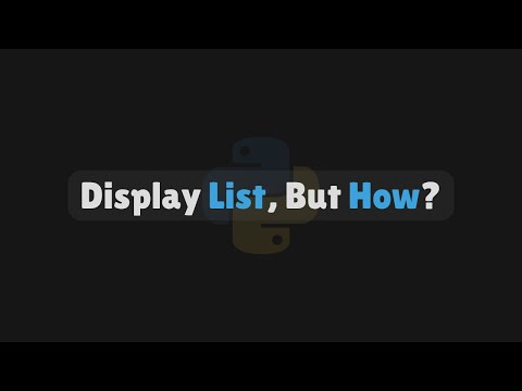 How to Display List Values Using Loops in Python