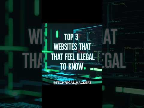 TOP 3 WEBSITES THAT FEEL ILLEGAL TO KNOW.
