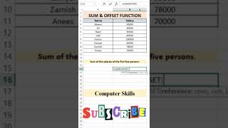 📊 Master SUM & OFFSET Functions in Excel – Boost Your Productivity! 🚀