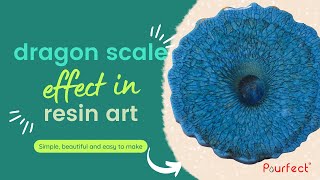 How to get dragon scale effect in resin art?