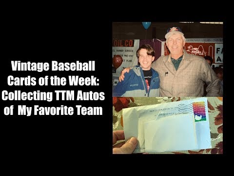 Vintage Baseball Cards of the Week:  TTM Autos of My Favorite Team